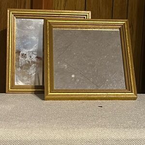Vintage Small Home Interiors Gold Mirrors
